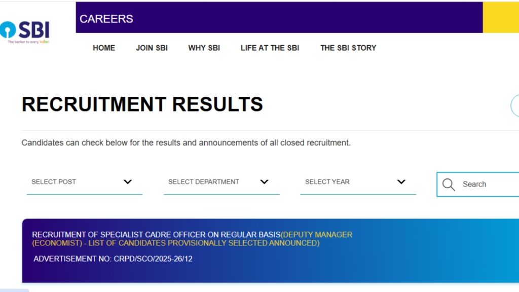 SBI Clerk Mains Result
