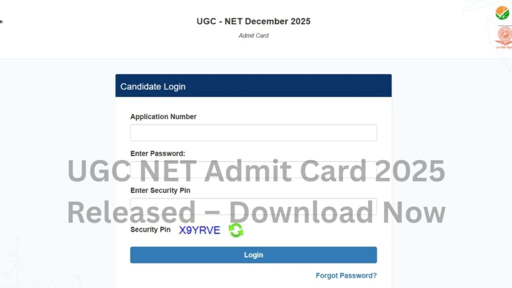 UGC NET Admit Card