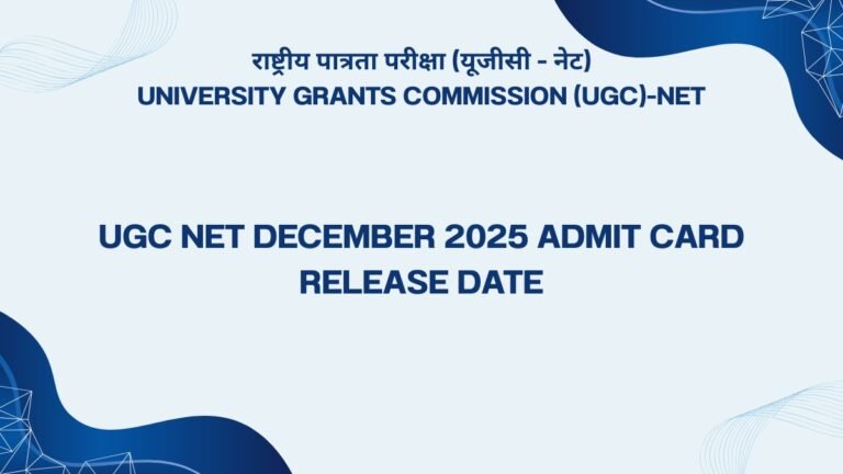 UGC NET Admit Card