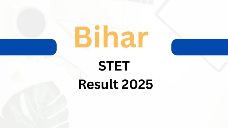 Bihar STET Result 2025