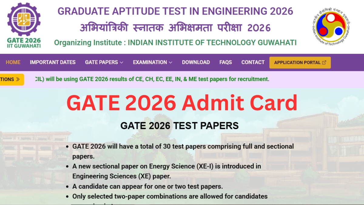 GATE 2026 Admit Card