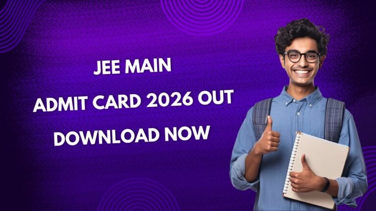 JEE Main Admit Card 2026