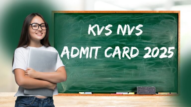 KVS NVS Admit Card 2025