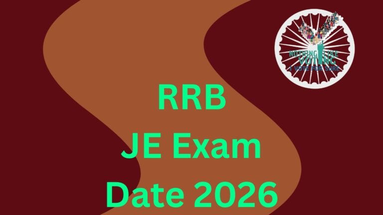 RRB JE Exam Date 2026