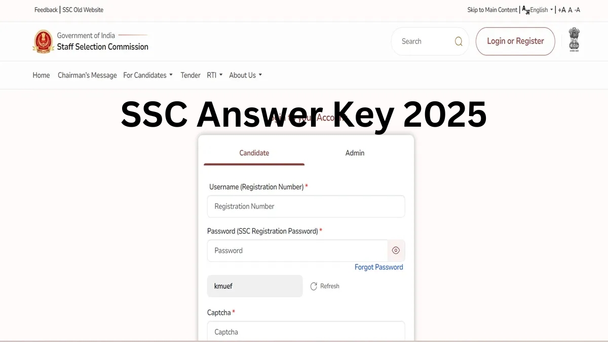 SSC Answer Key