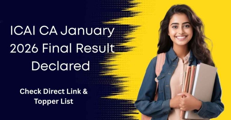 ICAI CA January 2026 Final Result