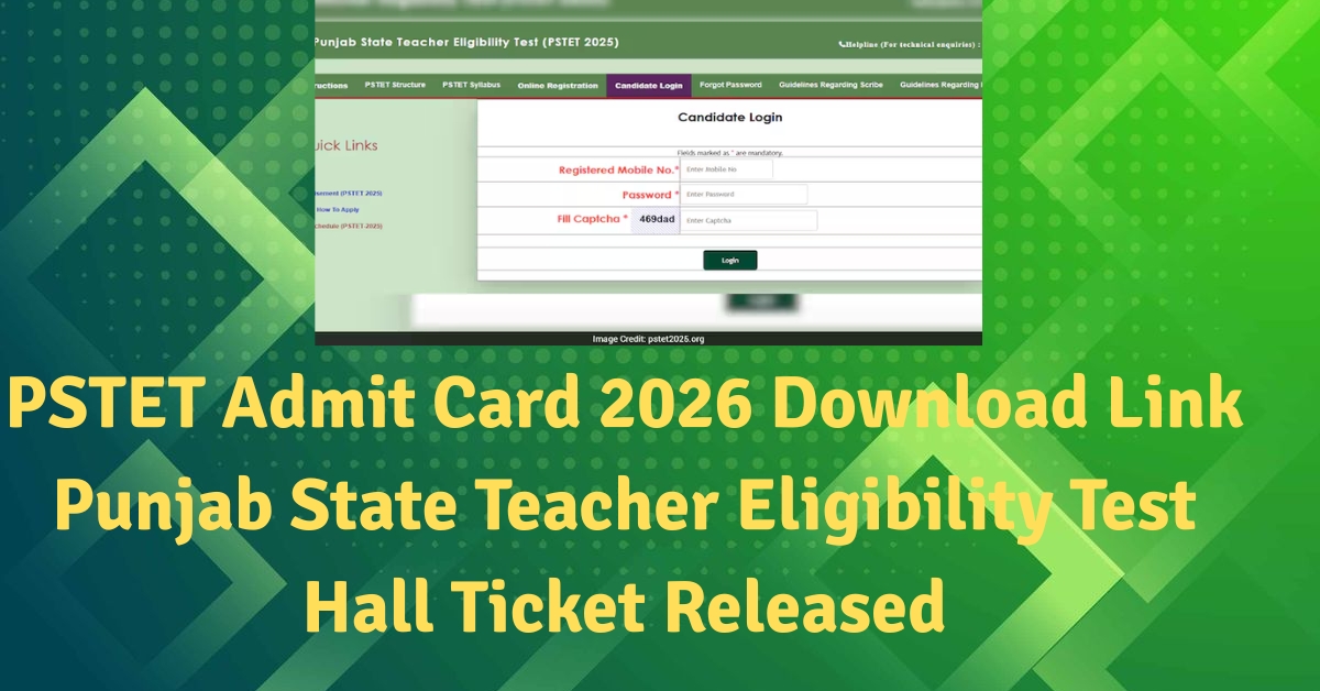 PSTET Admit Card
