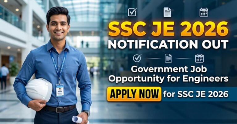 SSC JE Notification 2026