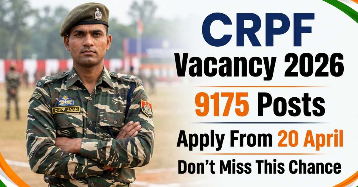 CRPF Constable Tradesman & Technical Vacancy 2026