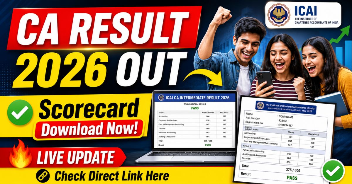 ICAI CA Intermediate Result 2026