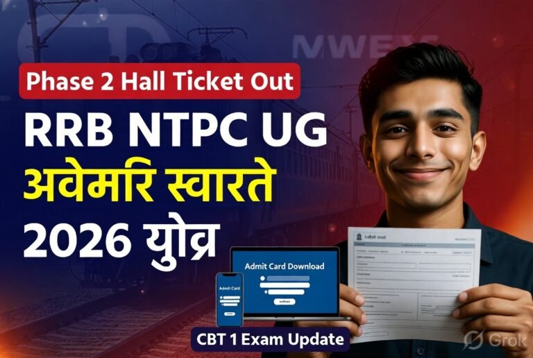 RRB NTPC UG Phase 2 Admit Card 2026