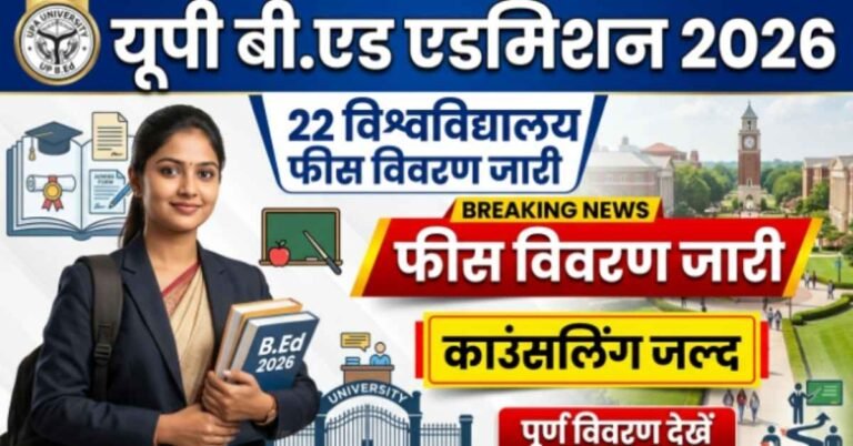 UP B.Ed Admission 2026