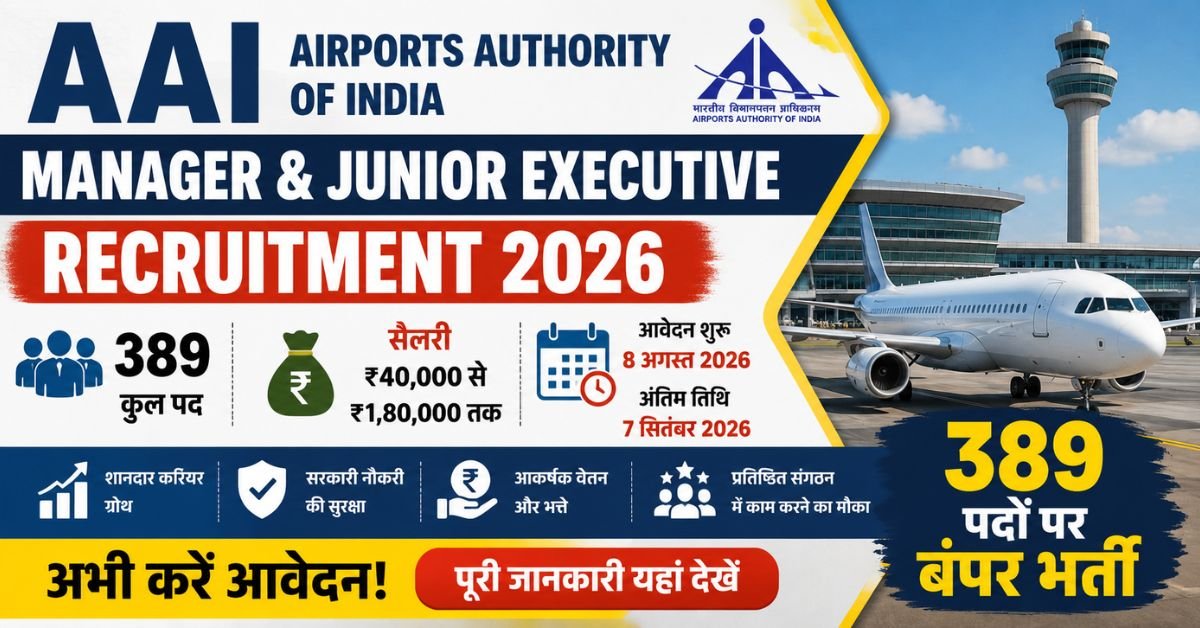 AAI Manager & Junior Executive Recruitment 2026