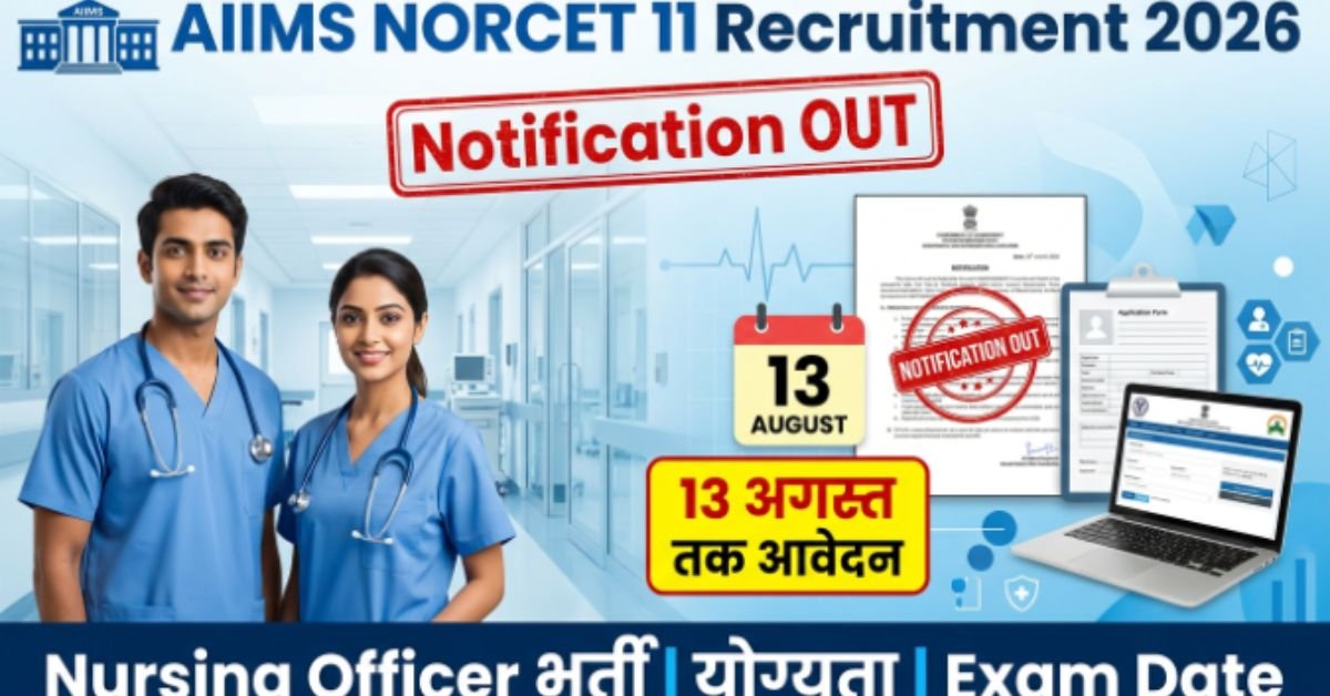 AIIMS NORCET 11 Recruitment 2026