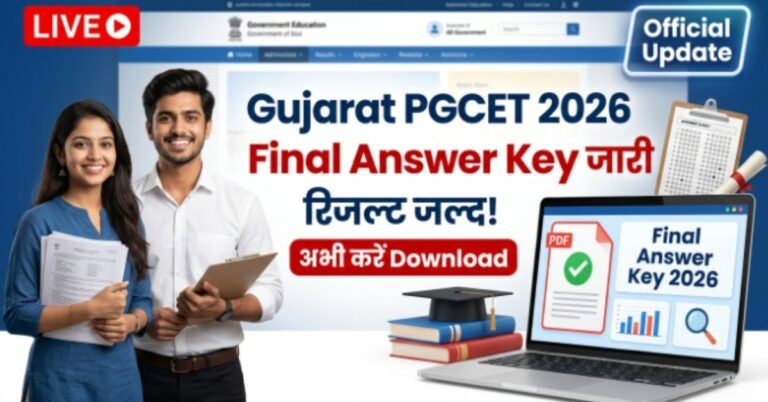 Gujarat PGCET Final Answer Key 2026