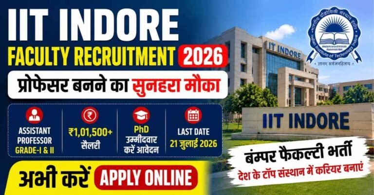 IIT Indore Faculty Recruitment 2026