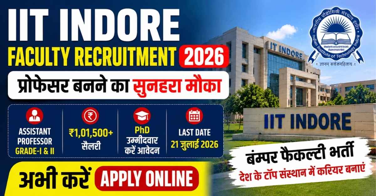 IIT Indore Faculty Recruitment 2026