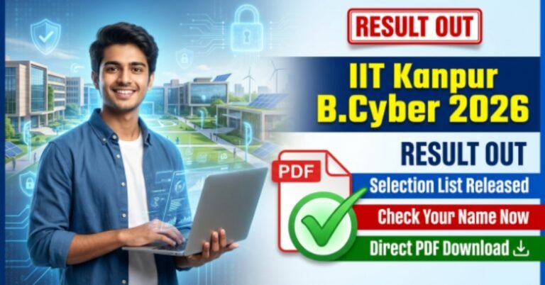 IIT Kanpur B.Cyber Result 2026