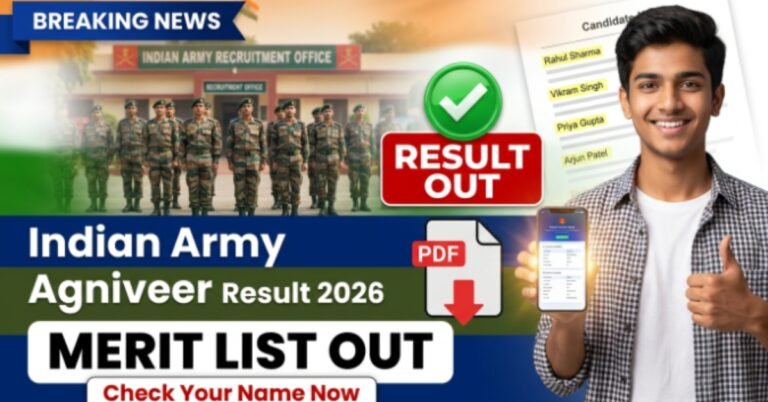 Indian Army Agniveer CEE Result 2026
