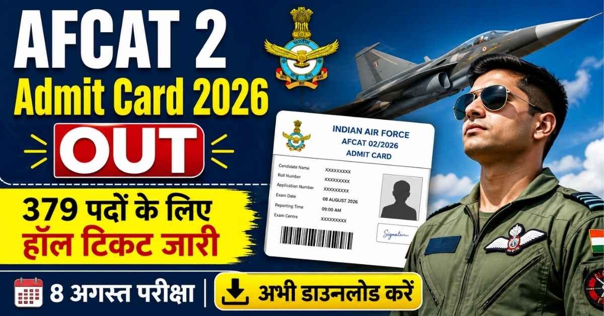 AFCAT 2 Admit Card 2026
