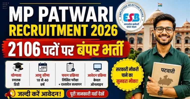 MP Patwari Recruitment 2026